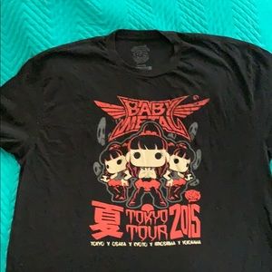 Baby metal Funko pop vinyl tee XXL RARE black